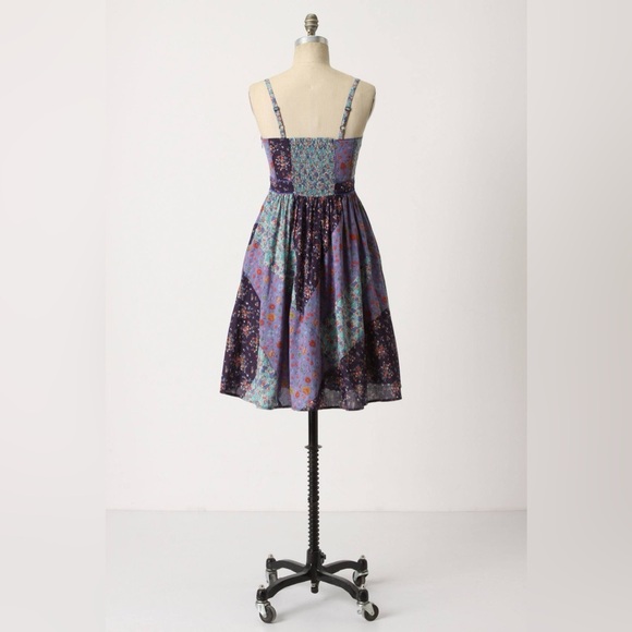 Updated measurements Calico Dress Anthropologie by Maeve Sz 2 pockets - Picture 3 of 15